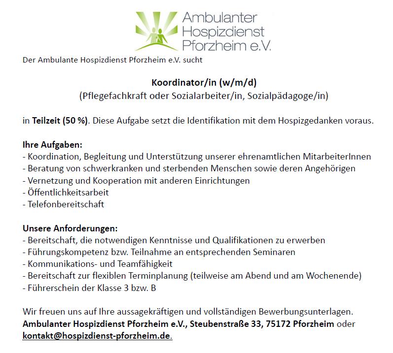Stellenanzeige Juni 2023